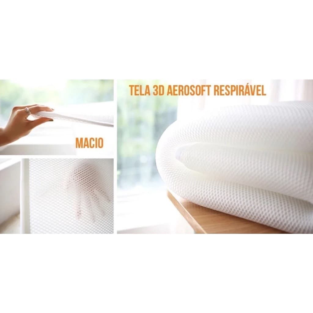 Protetor De Tela Repirável Mini Berço 2 Peças