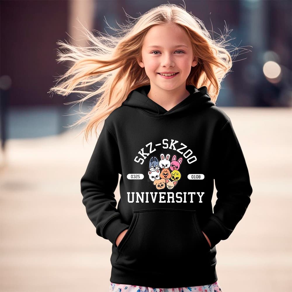 Blusa Moletom Infantil Stray Kids SKZ University