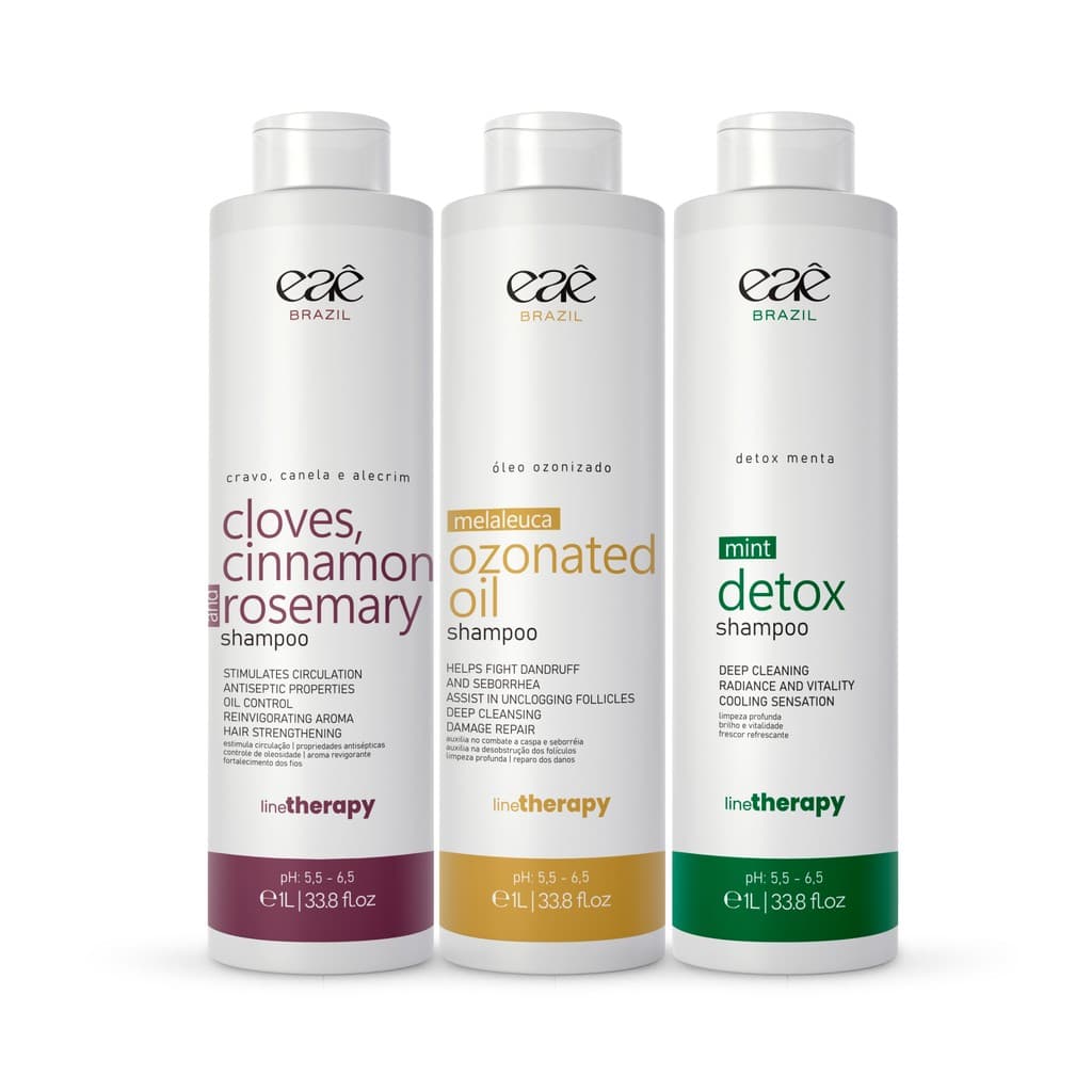 Shampoo Terapia Capilar 1L Tratamento Intenso Contra Oliosidade e Queda Eaê Brasil