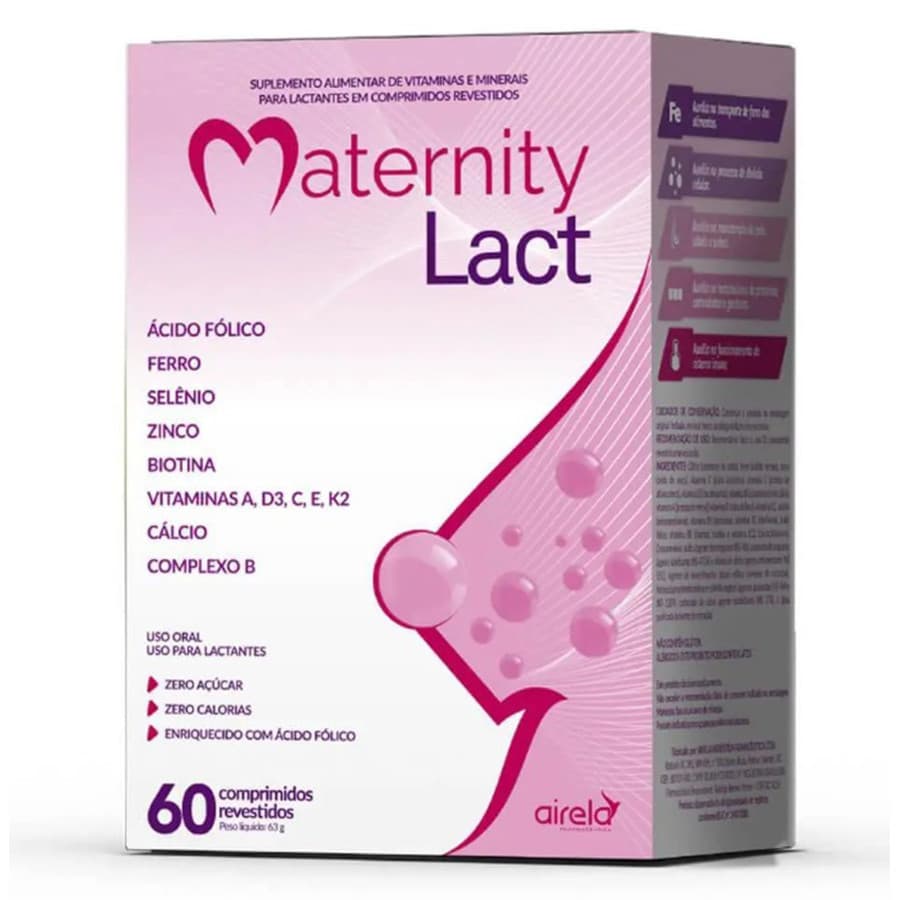 Maternity Lact Suplemento para Lactantes com 60 Cápsulas Airela