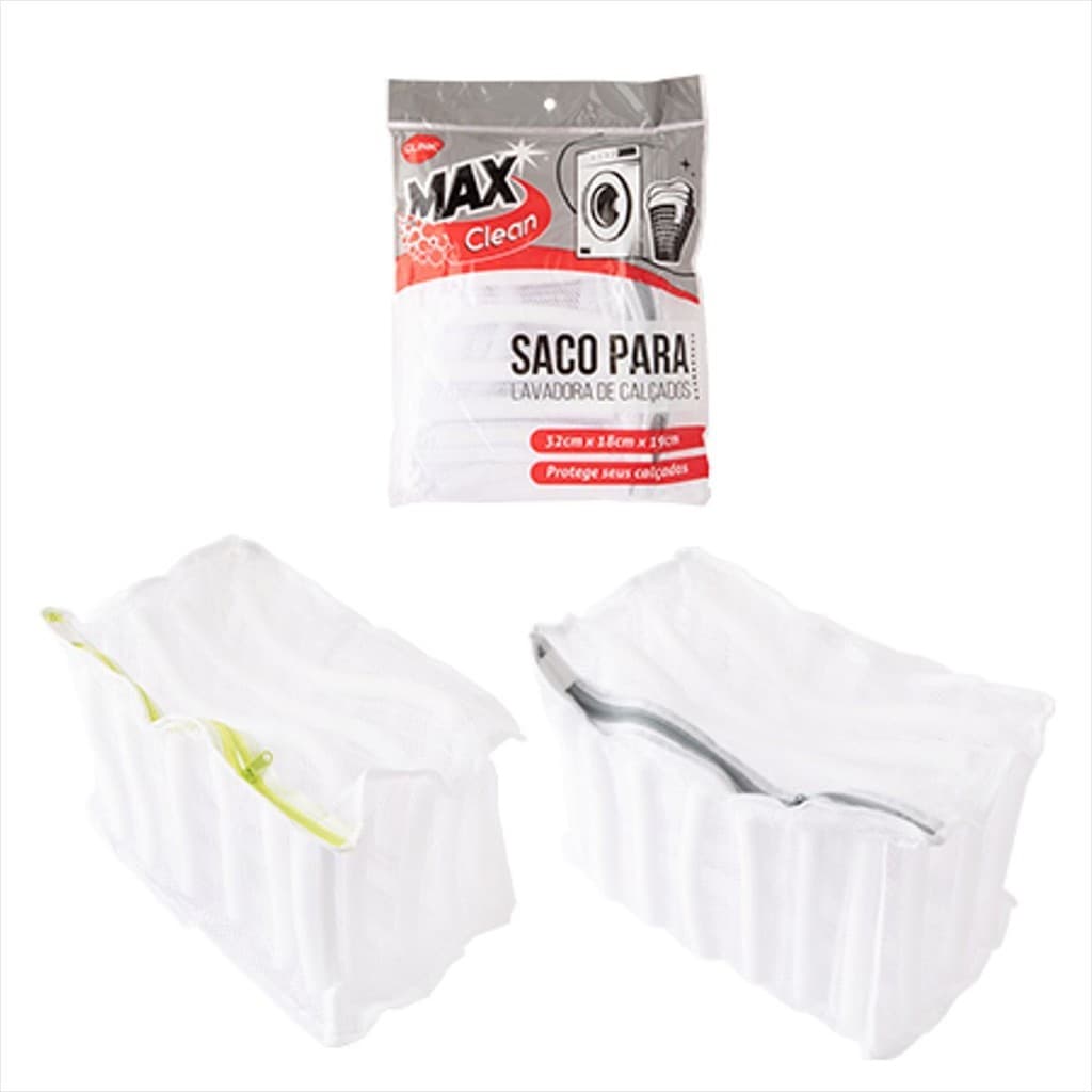 SACO LAVAGEM CALÇADOS POLIÉSTER E ESPONJA -Clink