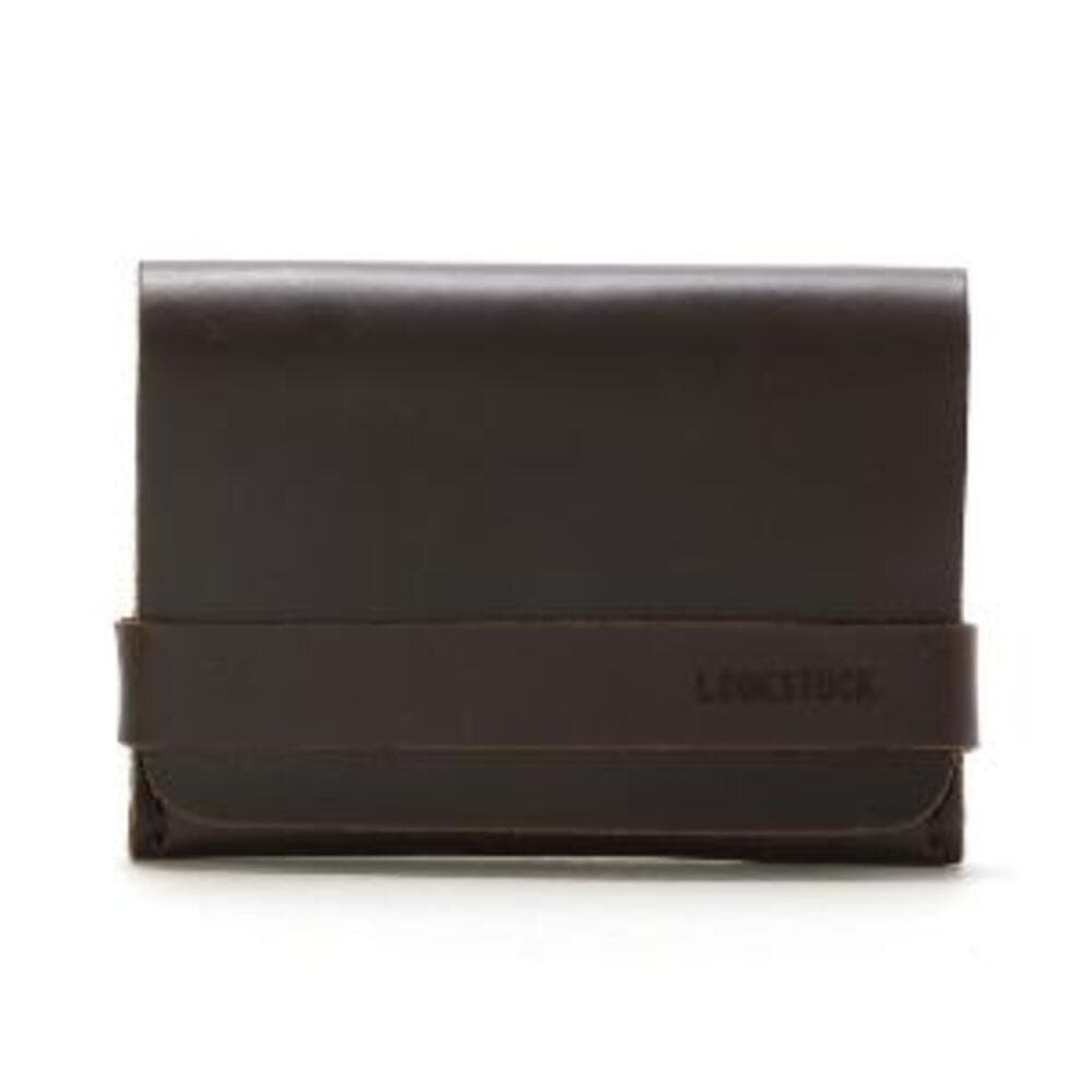 Carteira Masculina em Couro Look Stock Resistente Marrom