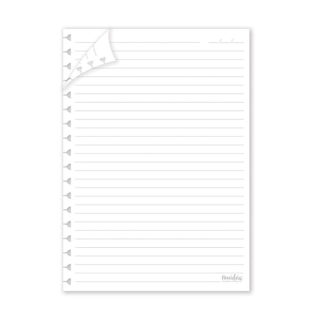 Refil Folhas removiveis pautadas - 40 folhas