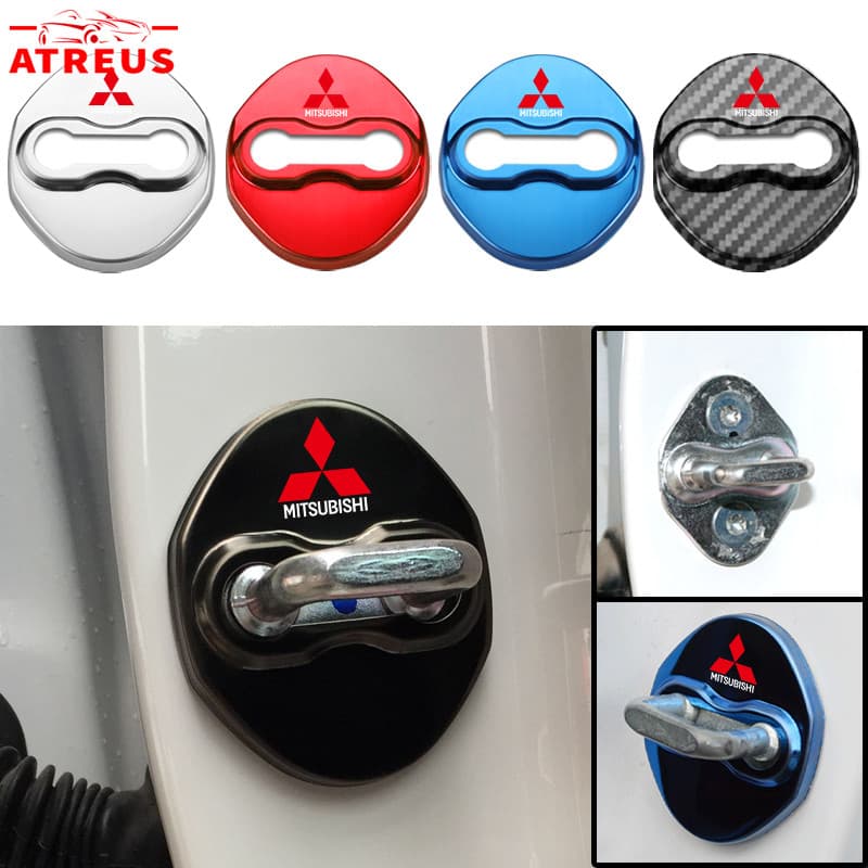 Mitsubishi Tampa De Proteção Da Fechadura Da Porta Do Carro Inoxidável Para Lancer Asx L200 Pajero Outlander Cross