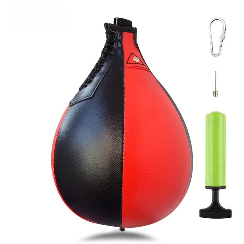 Bola de velocidade de boxe suspensa bola de reação em forma de pêra ginásio cordão treinamento bola mundial