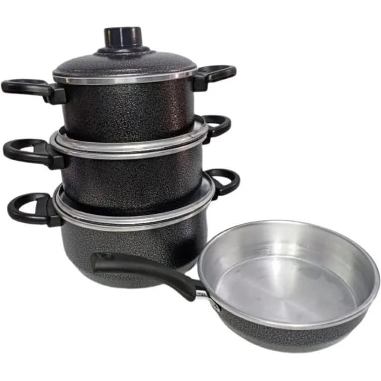 Jogo de Panelas 4 Peças com Frigideira