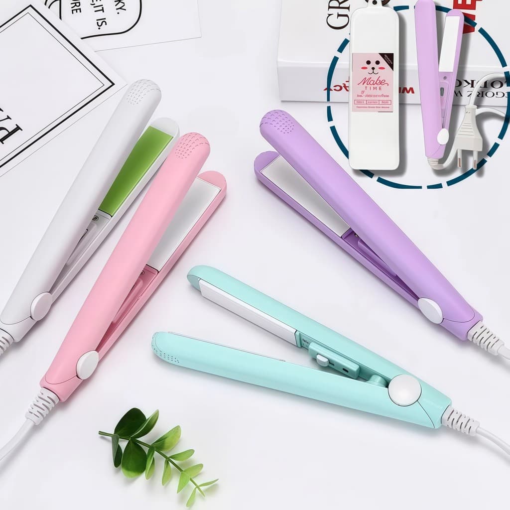 Mini Chapinha Prancha De Cabelo Pequena Portátil Chapinha Profissional Com Case Transporte Bivolt