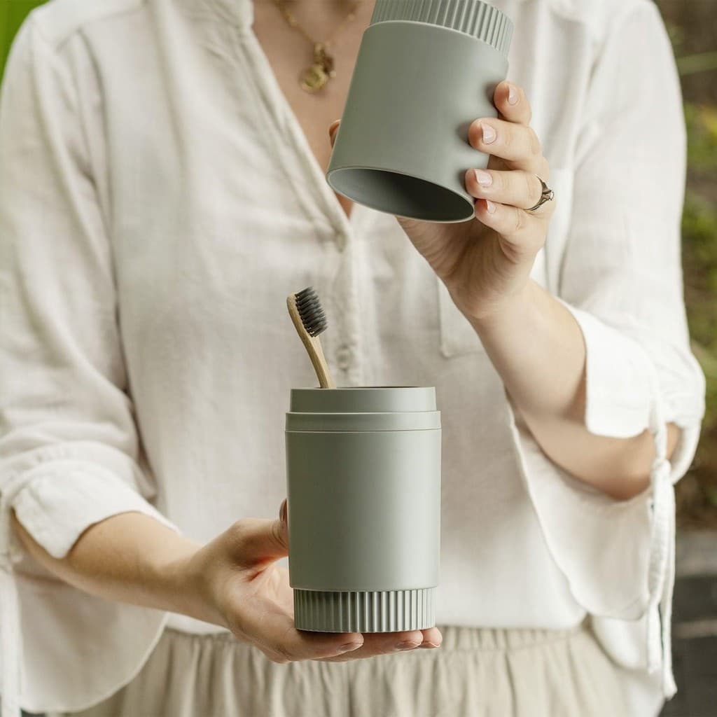 Porta escova de dente Ou Linha Dórica
