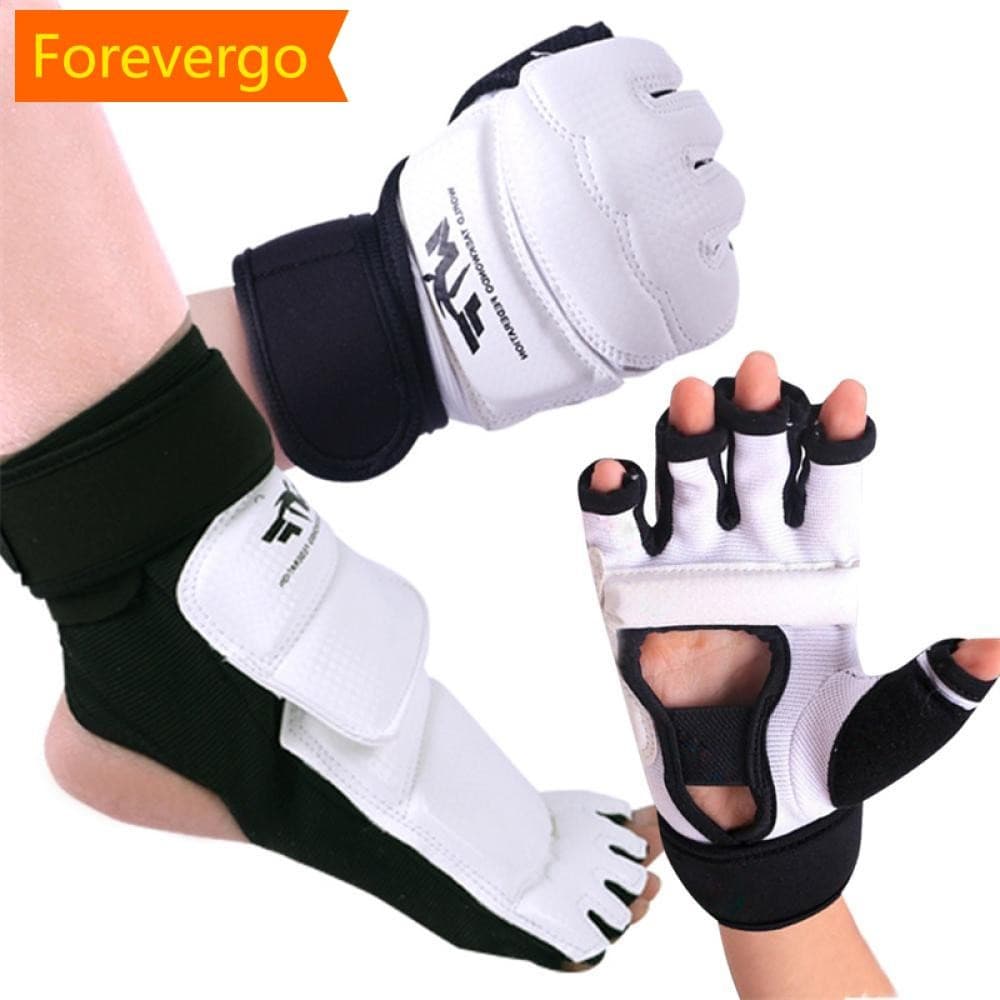 forevergo 1 Par Protetores De Taekwondo Treinamento Jogo Mãos Pés Guarda Luvas Pé Mão Conjunta Equipamento Proteção R2U9