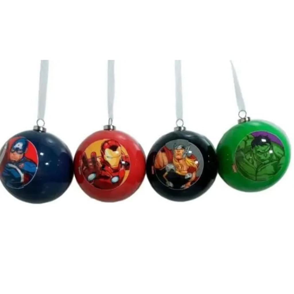 BOLA AVENGERS SORT CLR 8CM (AVENGERS) JG C/4 PC   1118097