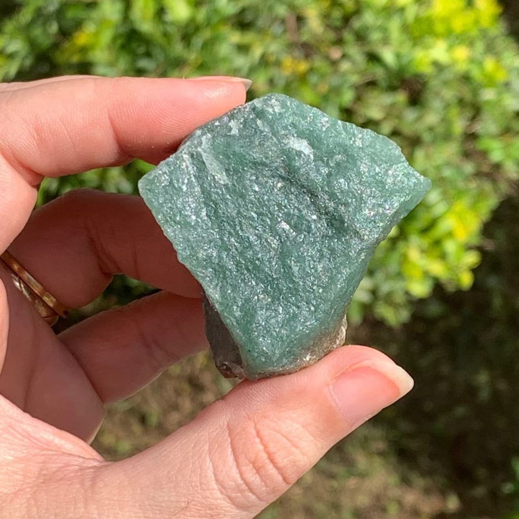 Quartzo Verde Bruto Pedra Cristal Natural