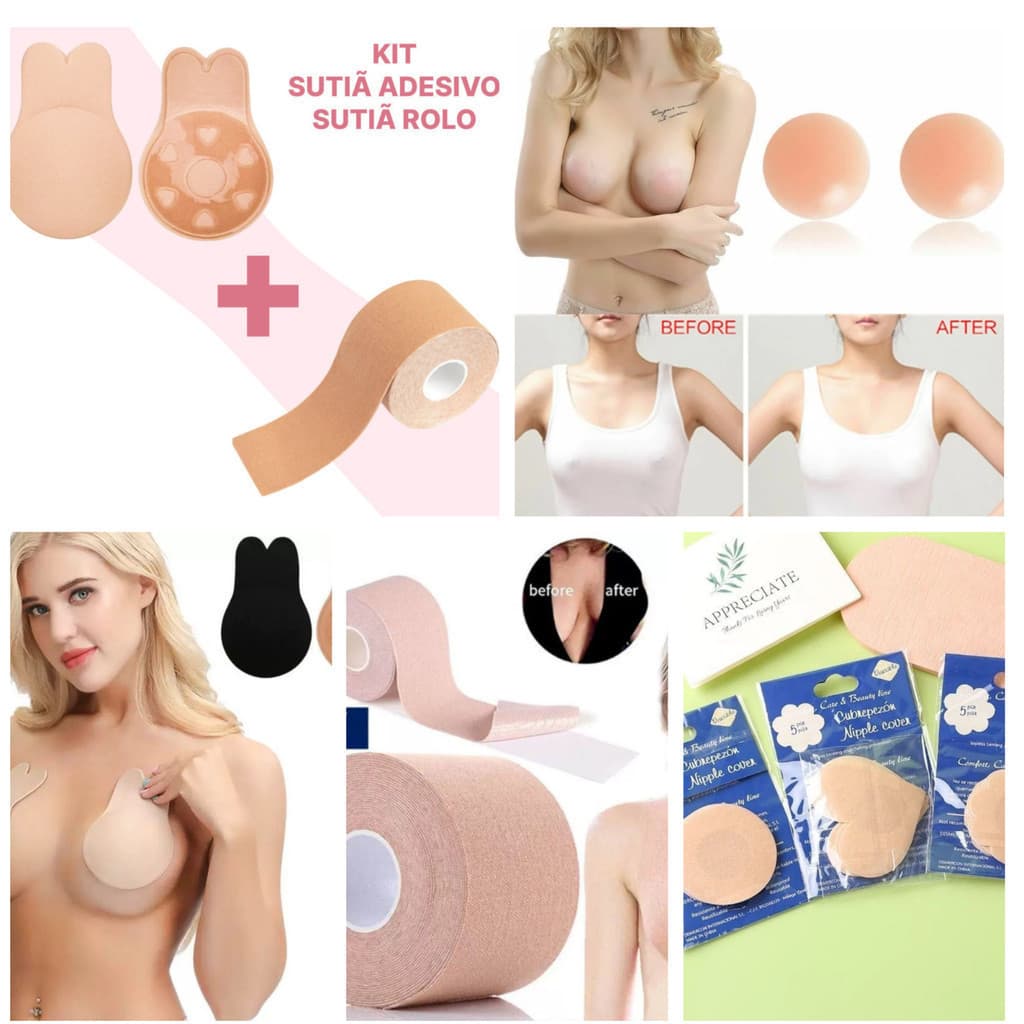 Sutiã Bojo levantar o peito Sutiã Rolo Adesivo Sutiã Adesivo Pushup Adesivos mamilo protetor de mamilo