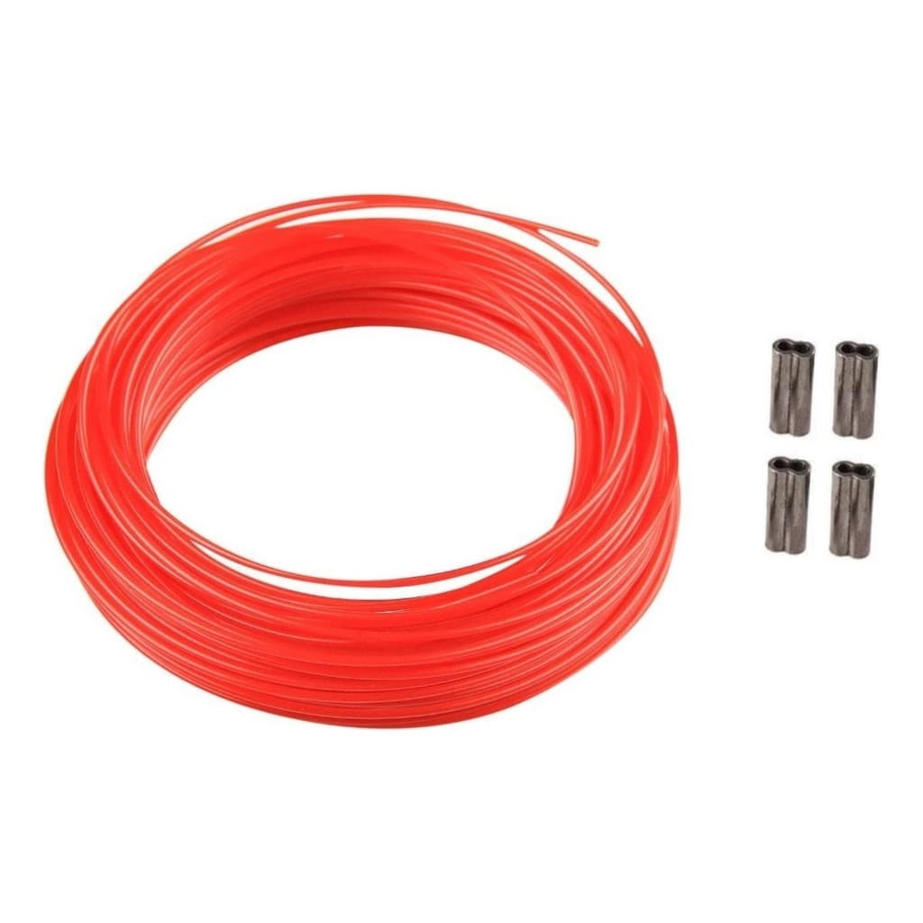 Cabo Linha De Nylon 2.0mm + 4 Anilha Luva De Aço P/ Arbalete