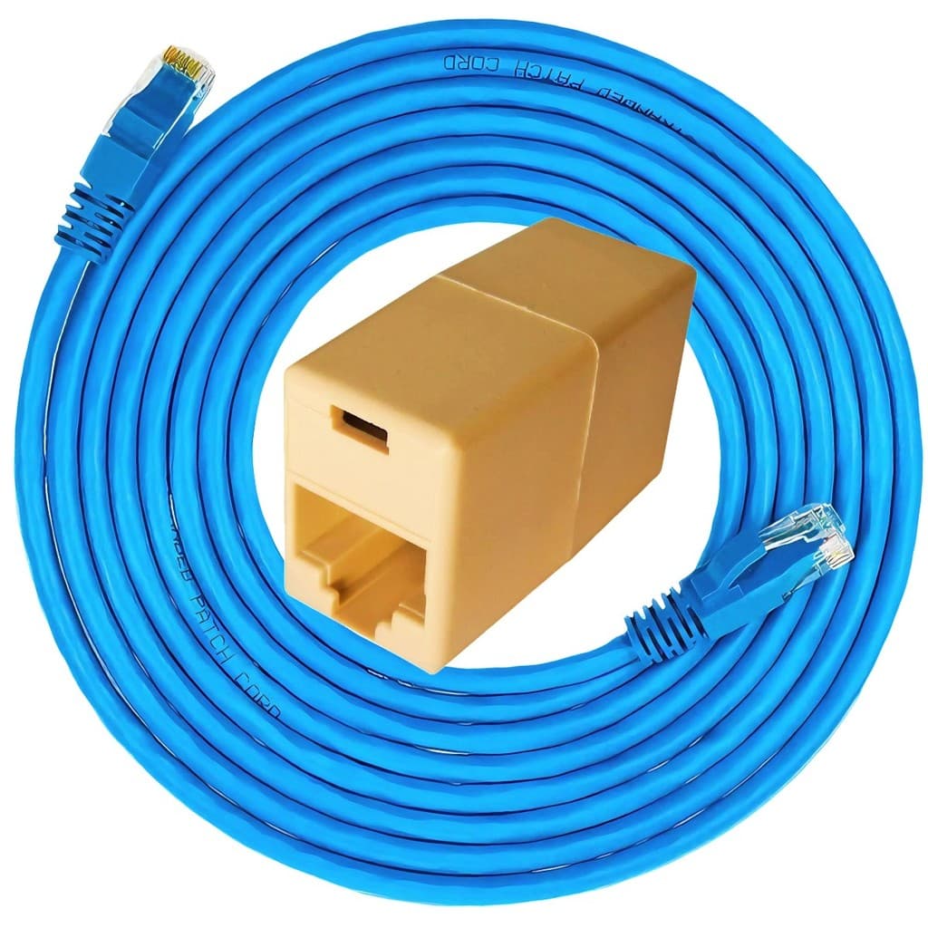 Cabo de Rede CAT5E 30m + Emenda RJ45 Pontas Montadas: Internet, Roteador, PC, Note, Smartv, Tvbox