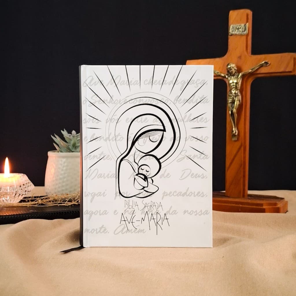 Bíblia Católica Capa Maria - Editora Ave Maria