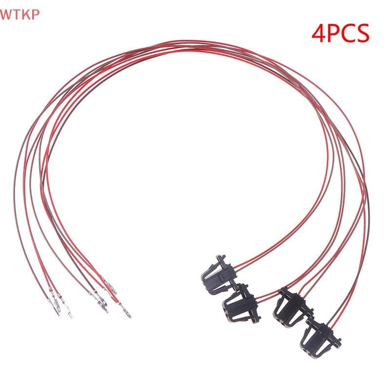 4 Pçs Frente Traseira Porta Do Carro Luz Cabo Fios Conector Chicote Plug Para Golf 5 6 7 MK5 MK6 MK7 T-ROC