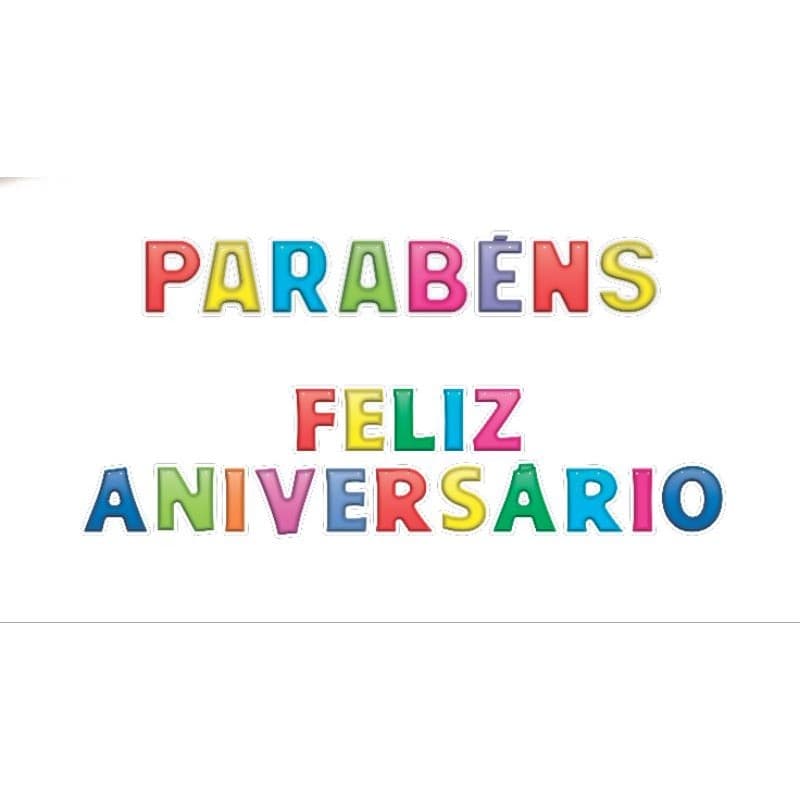 Faixa Feliz Aniversário Faixa Parabéns 01 Unidade Faixa Decoração de Aniversário