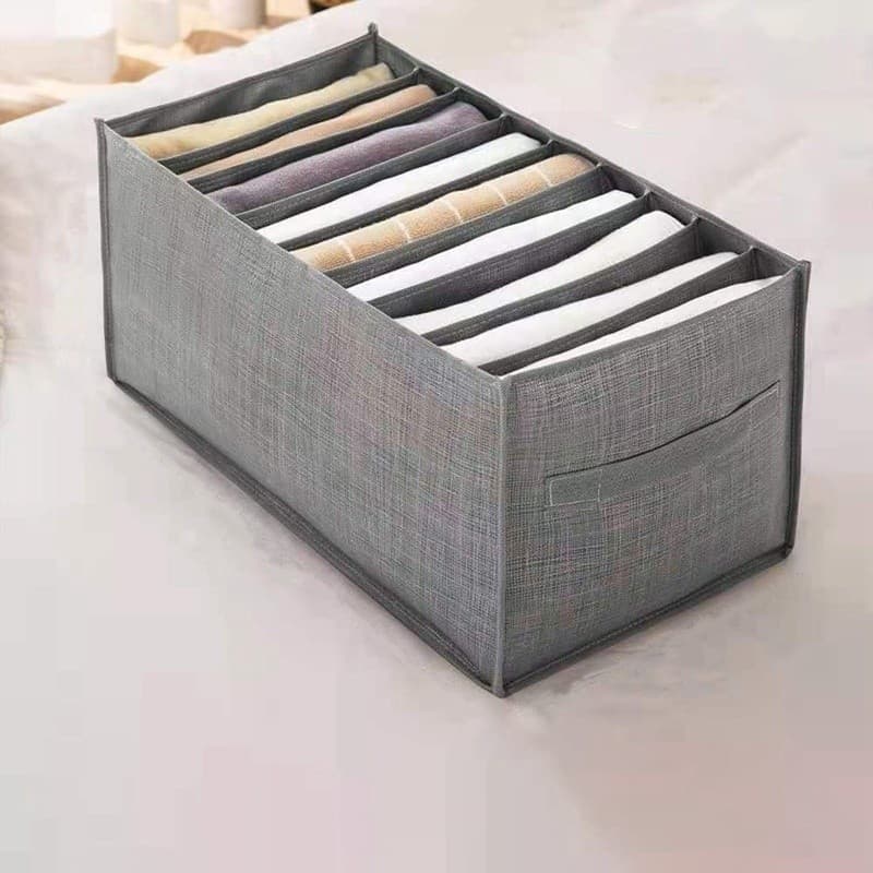 Organizador De Gavetas 9/7 Compartimentos De Jeans Dobráveis/Roupas De Compartimento De Malha Economia De Espaço Em Casa