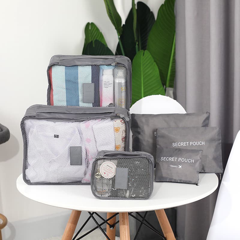Organizador de Mala de Bagagem Viagem Kit 6 Peças Bolsa