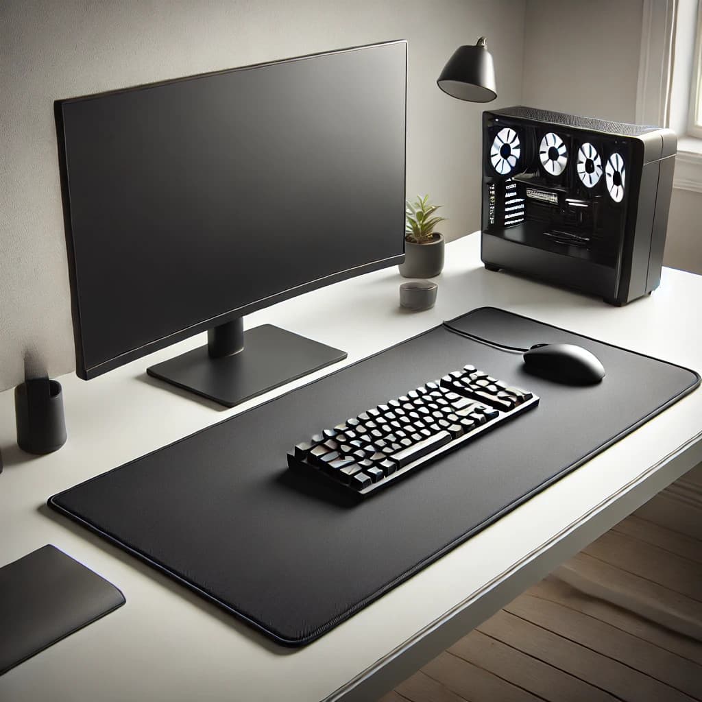 Mouse Pad Gamer Grande 70x35cm – Antiderrapante, Borda Costurada, Superfície Rápida P/ Trabalho Ou Jogo