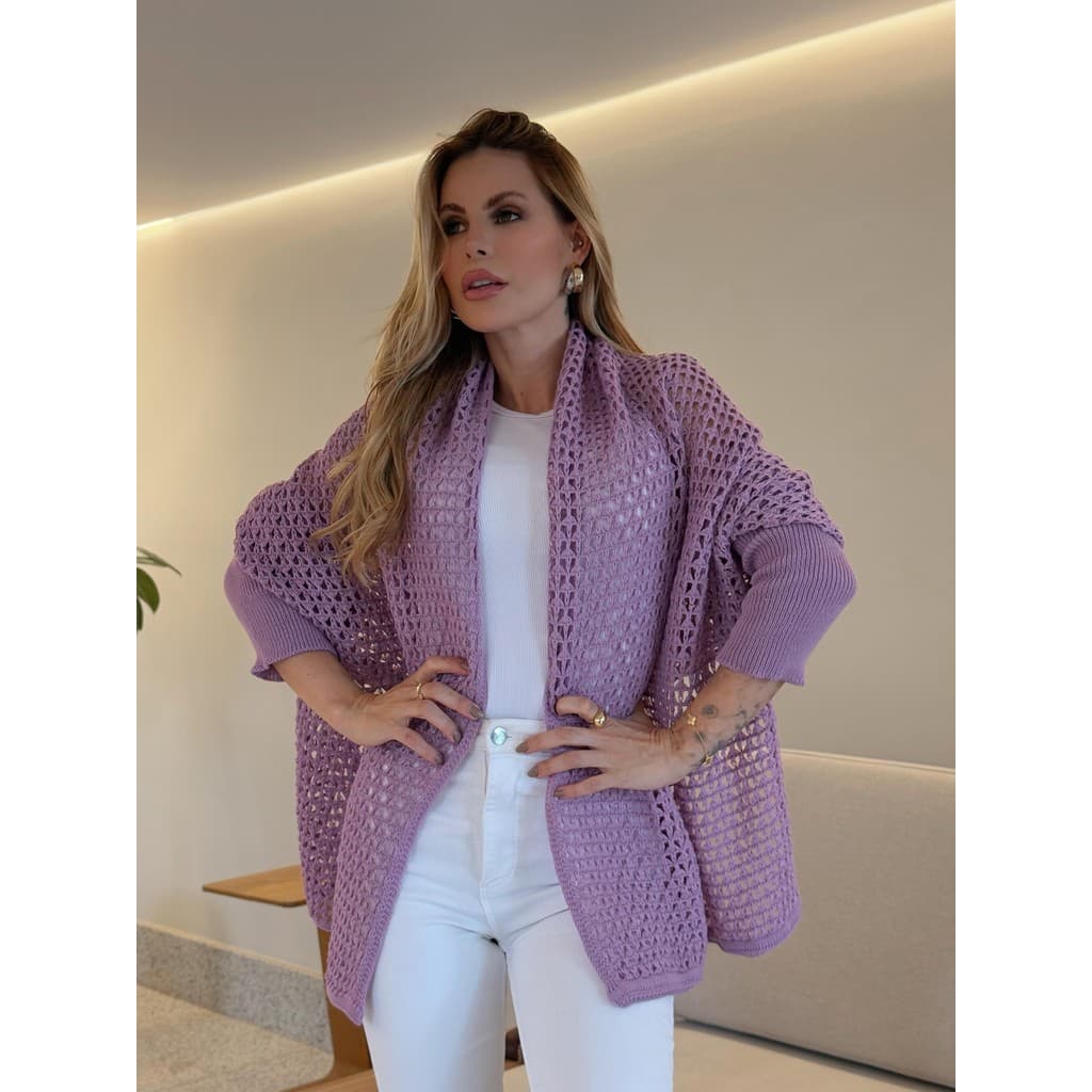 Capa Rendada Sabrina  Tricô Feminino