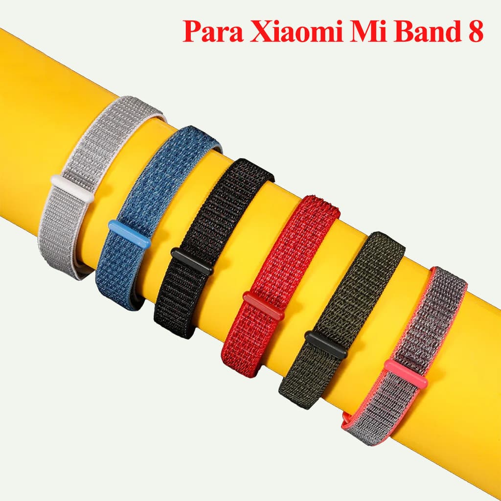 Pulseira de Nylon para Xiaomi Mi Band 10 8 9 smartwatch de pulso Bracelete para pulseira NFC Miband 10 8 9