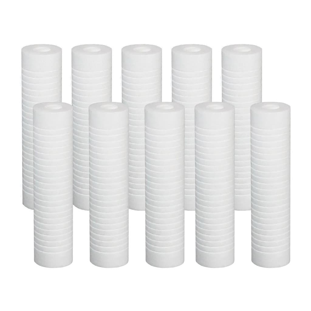 10 Refis Cartucho Para Filtro De Caixa Dágua Cor Branco