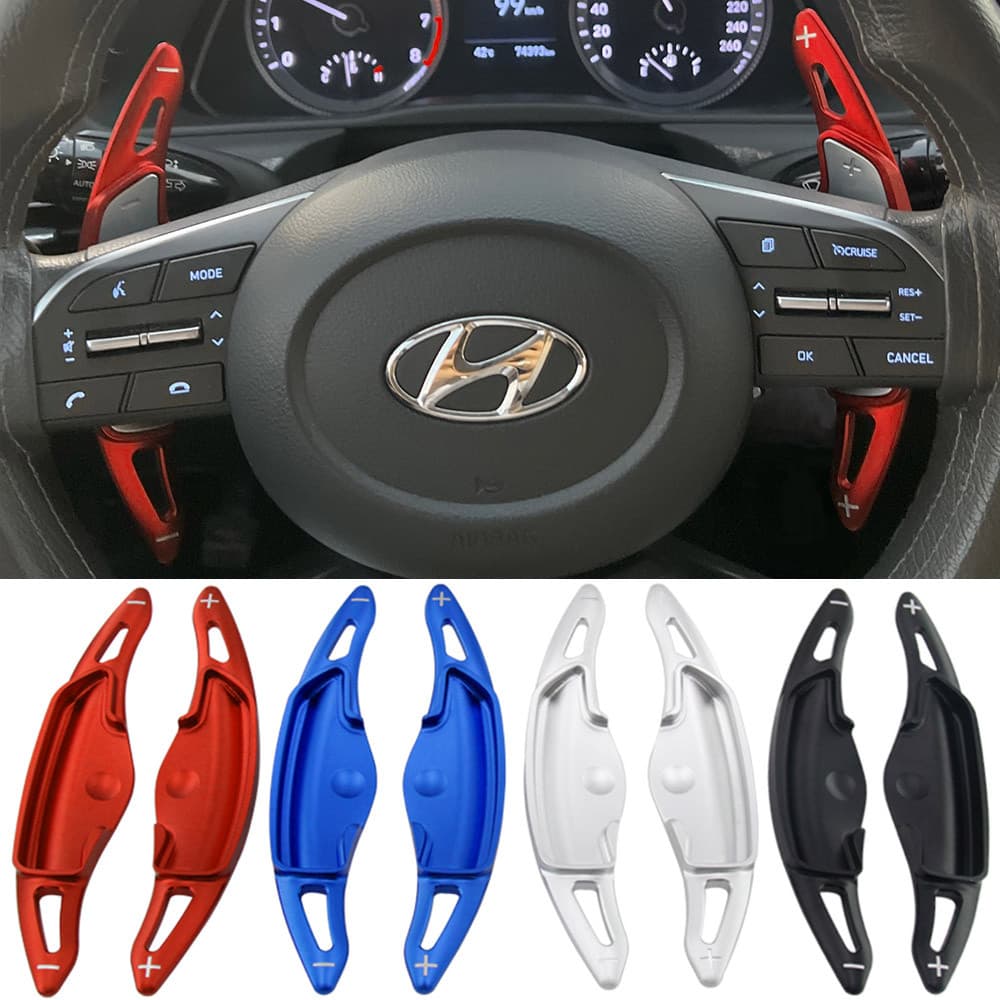 Para Hyundai Creta N Line 2022-2026 Volante Do Carro Paddle Shift Extensão DSG Adesivos Acessórios