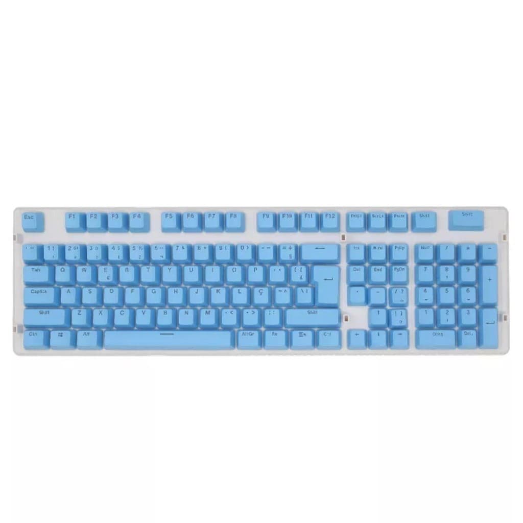 Kit Keycaps ABNT2 104 Teclas Double Shot Padrão Brasileiro P/ Teclado Mecânico