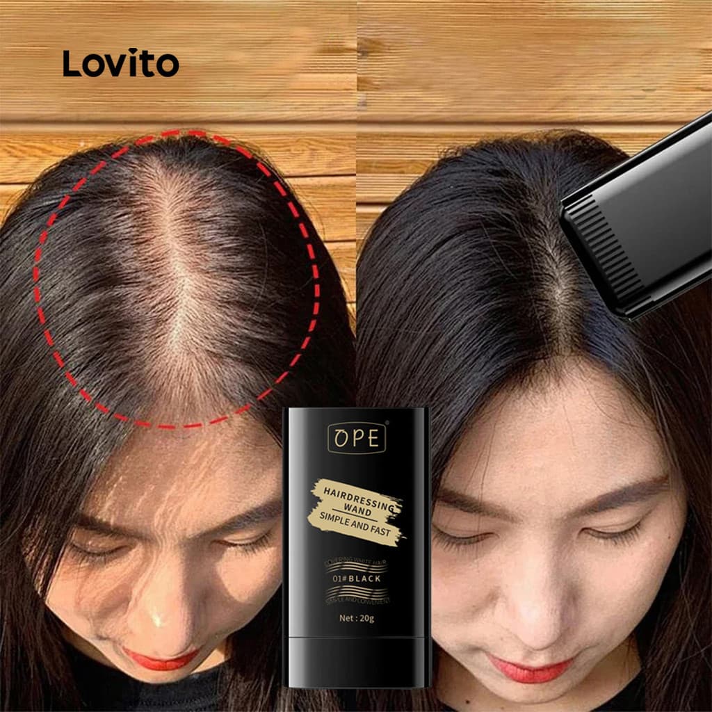 Lovito Casual Simples À Prova De Água Tingir Suas Ferramentas De Maquiagem De Cabelo Para Mulheres LCS09145