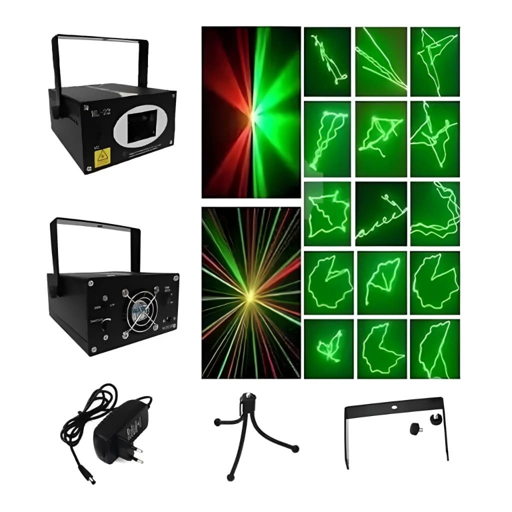 Laser Projetor Raio Holografico Profissional Iluminação Sensor Ritmo Evento Acessório Para Festas