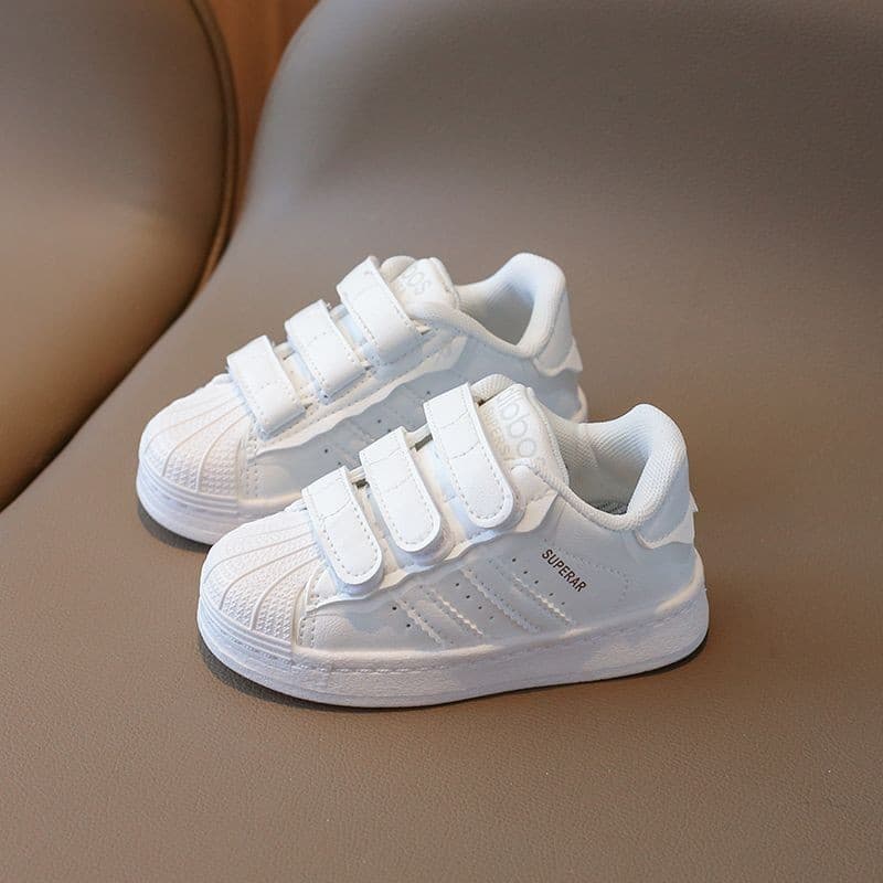 Crianças tênis meninos sapatos brancos meninas tênis de sola macia moda