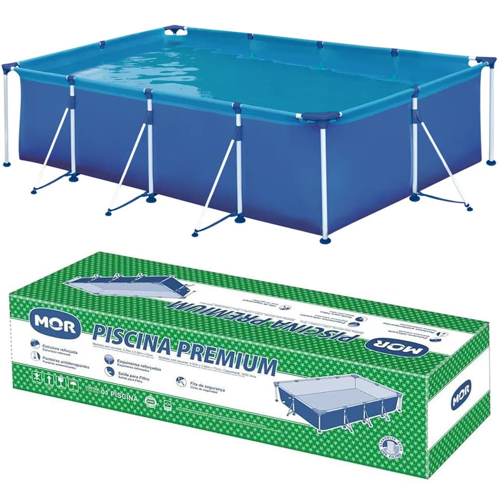 Piscina Retangular Estrutural Reforçada 5000 Mil Litros Mor