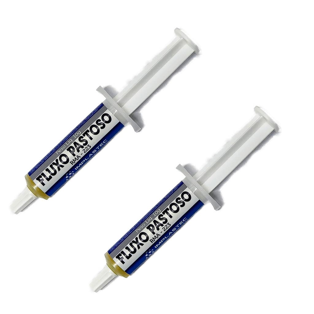 2 x Seringa de 10G de  Fluxo Pastoso   Implastec Rm-223