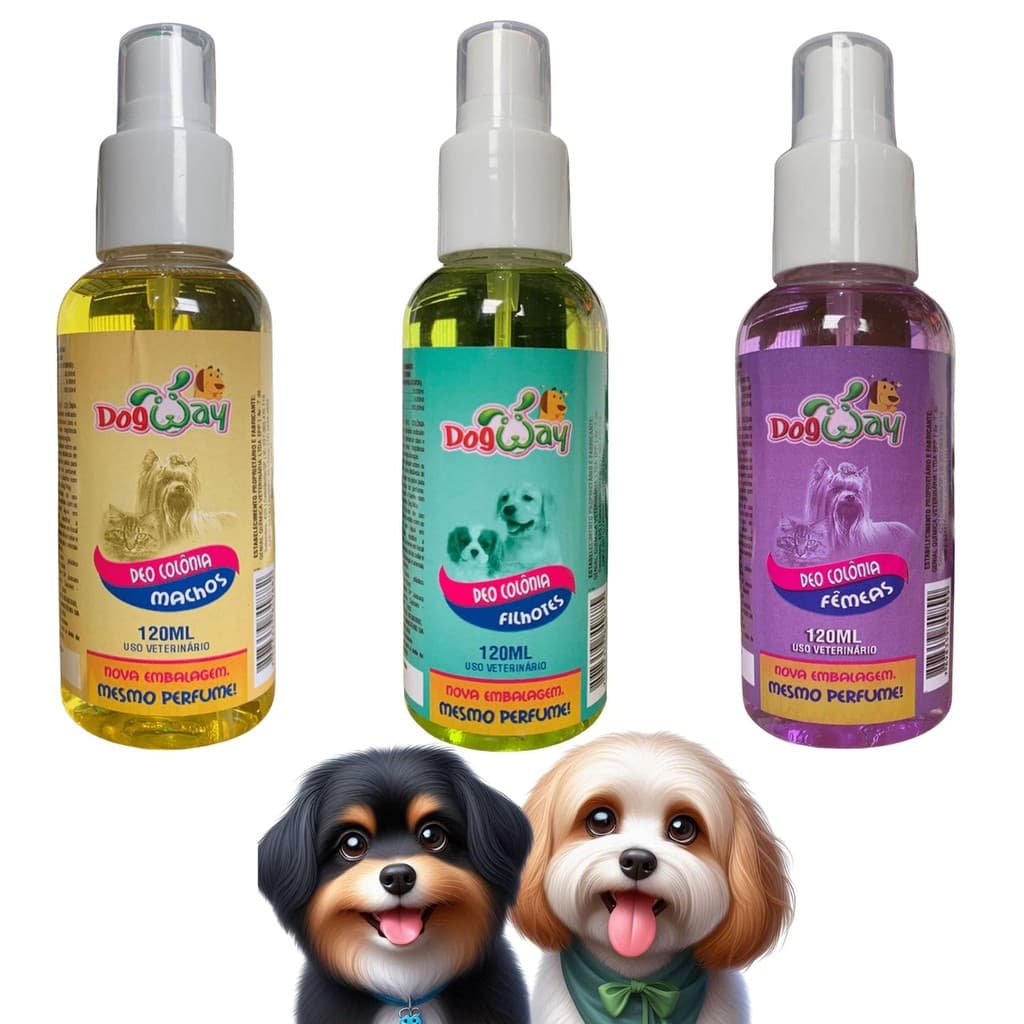 Perfume Pet Shop Cão Gato 120ml DogWay Banho Tosa Animal