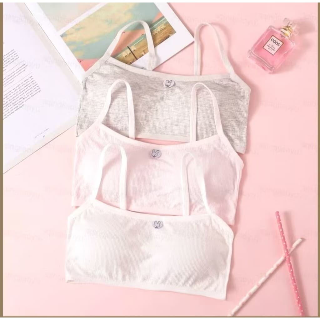 KIT 1 a 3 Tops de sutiã para adolescentes/meninas de 8 a 15 anos