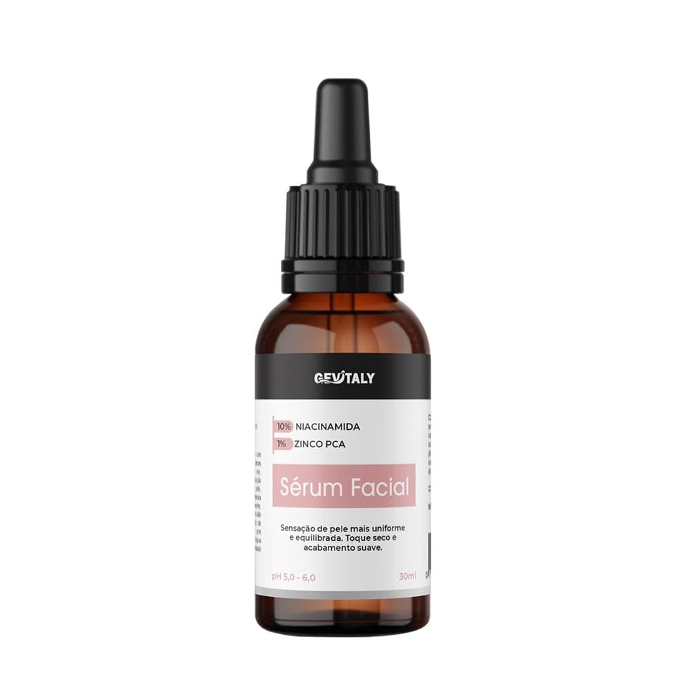 Sérum Facial 30ml G2 Niacinamida 10% + Zinco PCA 1% Gevitaly Para Skincare Diário Equilíbrio da Oleosidade na Pele