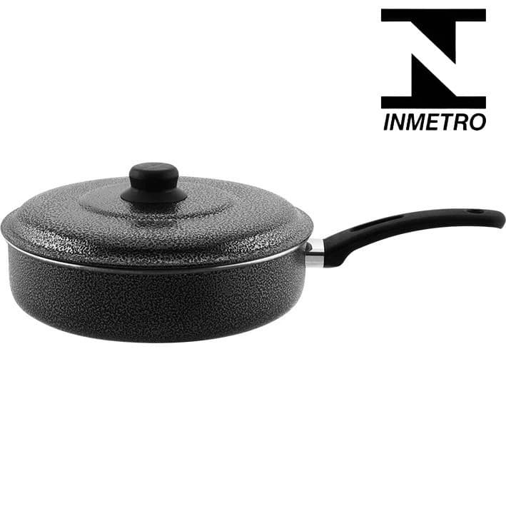 Frigideira de alumínio pintado craqueado diversos tamanhos Aluminio Fênix