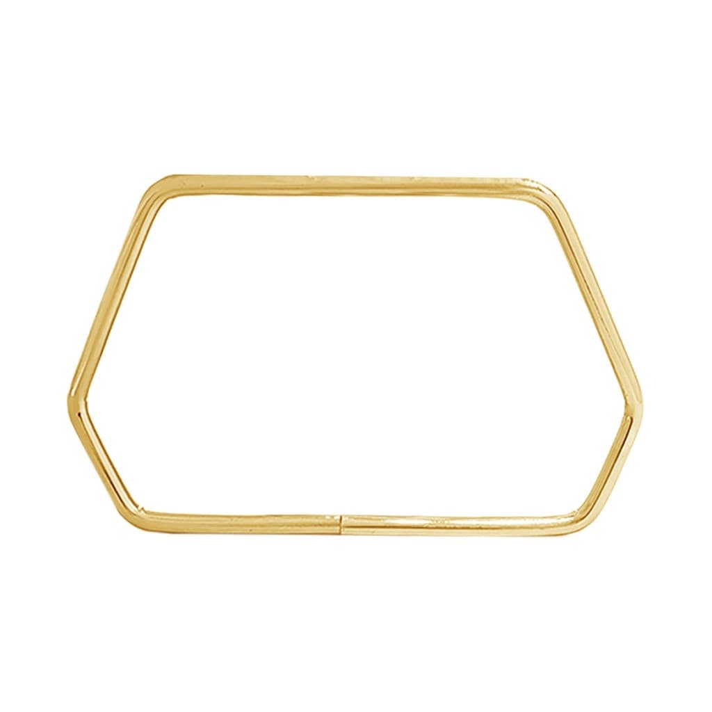 Alça de Bolsa Metálica Dourada 11,5cm x 6,8cm | C/2 UNI | Acessório para Bolsas Artesanais RO.153704