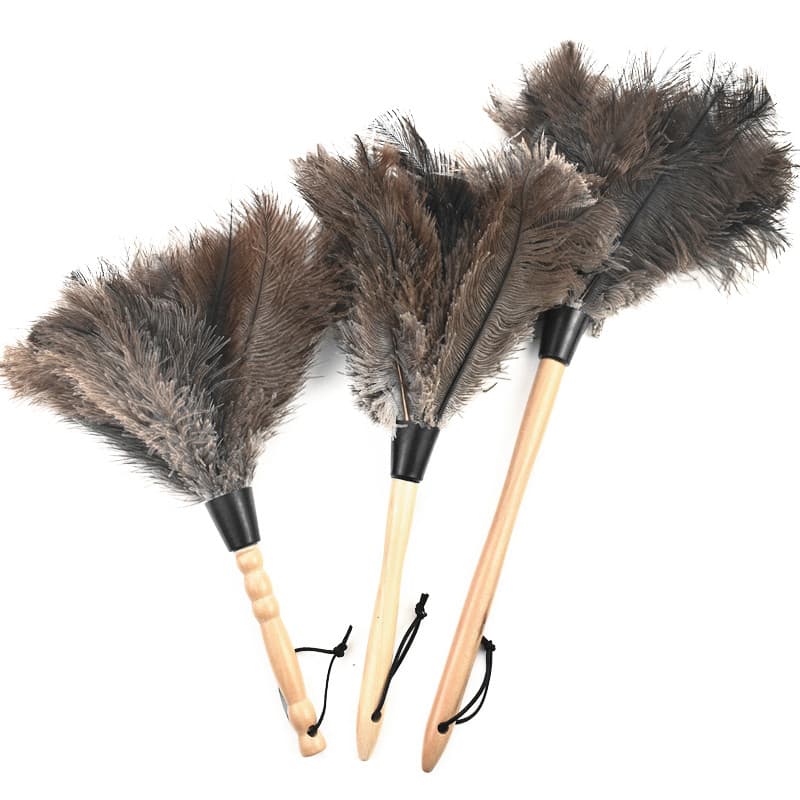 1 Pçs Espanador De Penas De Avestruz Escova Lidar Com Antiestáticas Remoção De Poeira Espanadores Limpeza Móveis Limpado