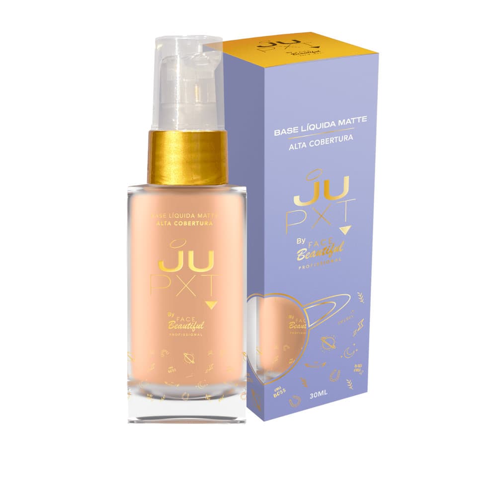 Base Liquida Matte Alta Cobertura JUPXT by Face Beautiful 30ml