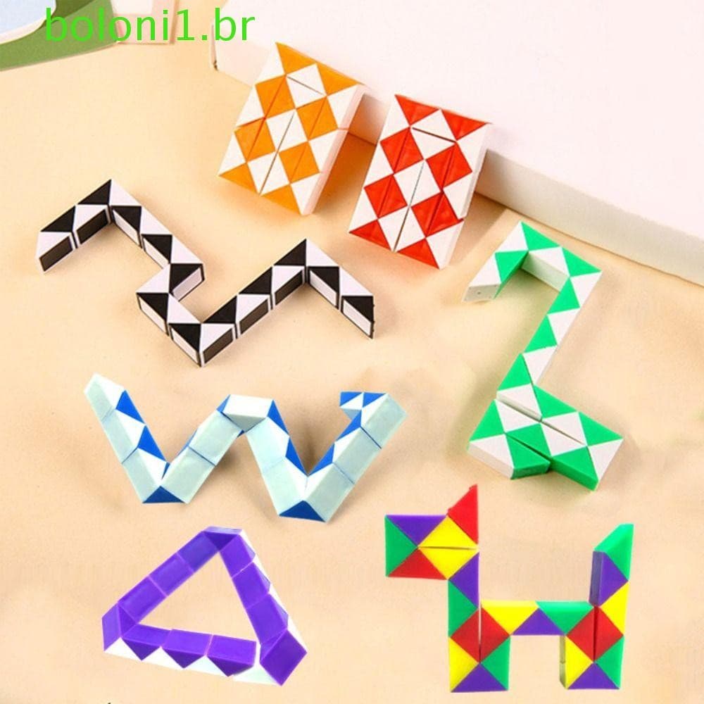 BOLONI Régua De Cobra Mágica De 24 Velocidades , Cubo Transformável Removível , Formato Especial