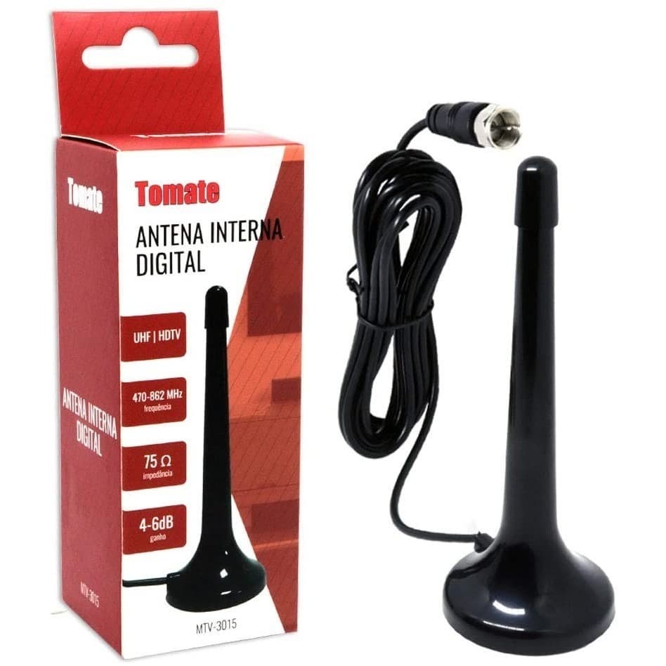 Mini Antena Digital Interna HDTV Uhf 3M