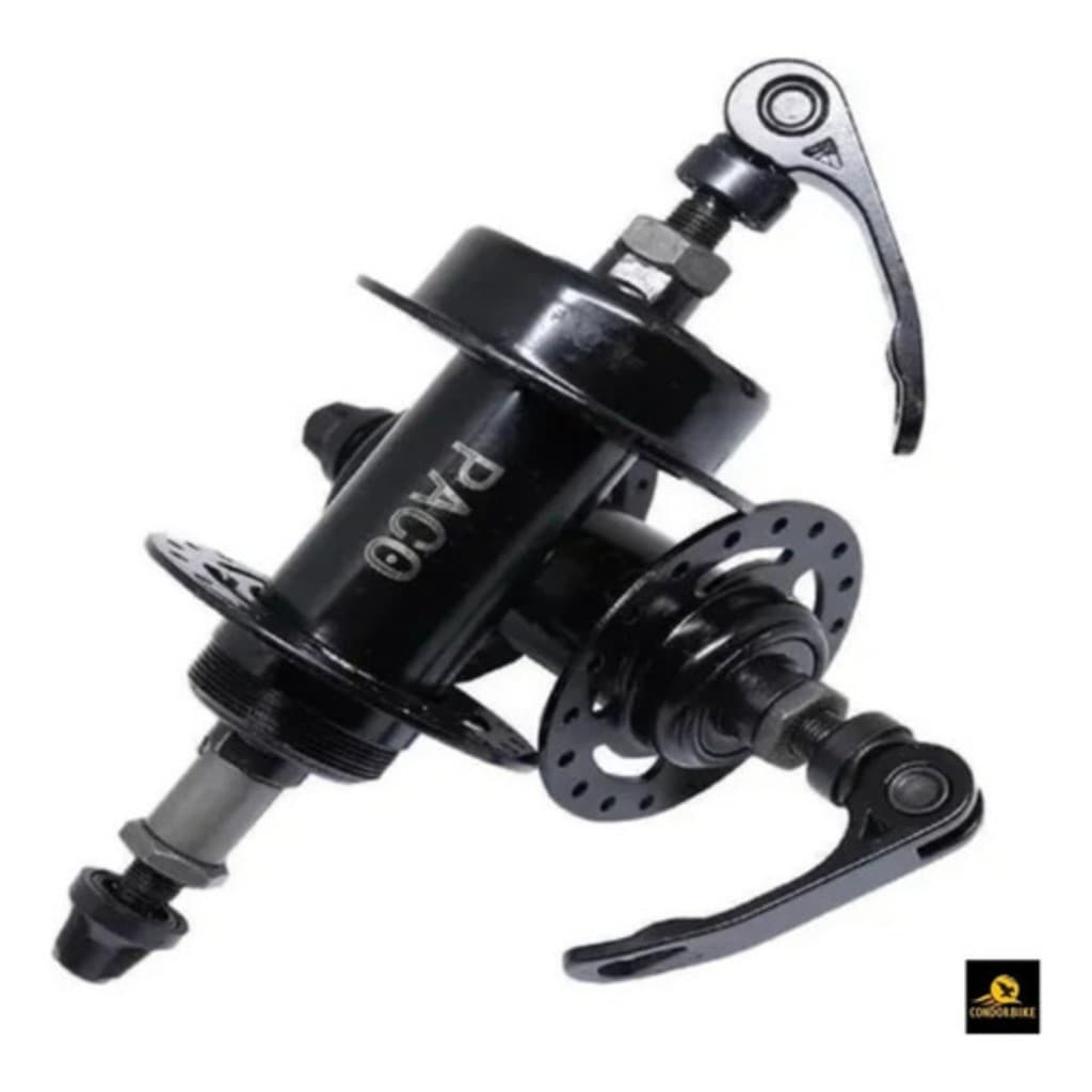 Par De Cubo Bike Disco PACO Aço 36 Furos Esferado