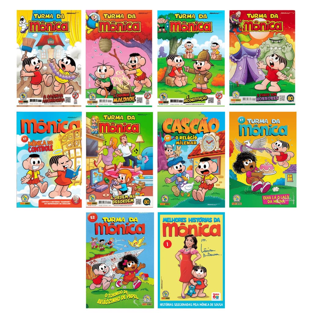 Kit Gibis Turma da Mônica | Novos Sem Repetição | Mauricio de Sousa