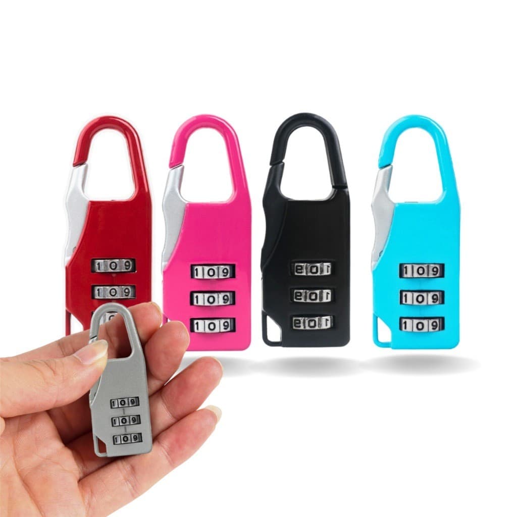 Cadeado Senha Segredo Armário Academia Mala Mochila + Seguro