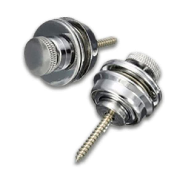 TRAVA CORREIA STRAP LOCK VIOLAO GUITARRA SMART SL60 CROMADO