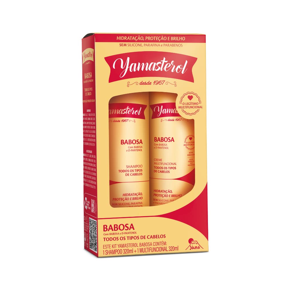 Kit Yamasterol Babosa Shampoo + Multifuncional 320ml