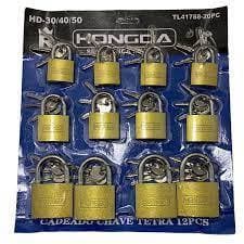 CADEADO CARTELA C/12UN 30-40-50 TETRA