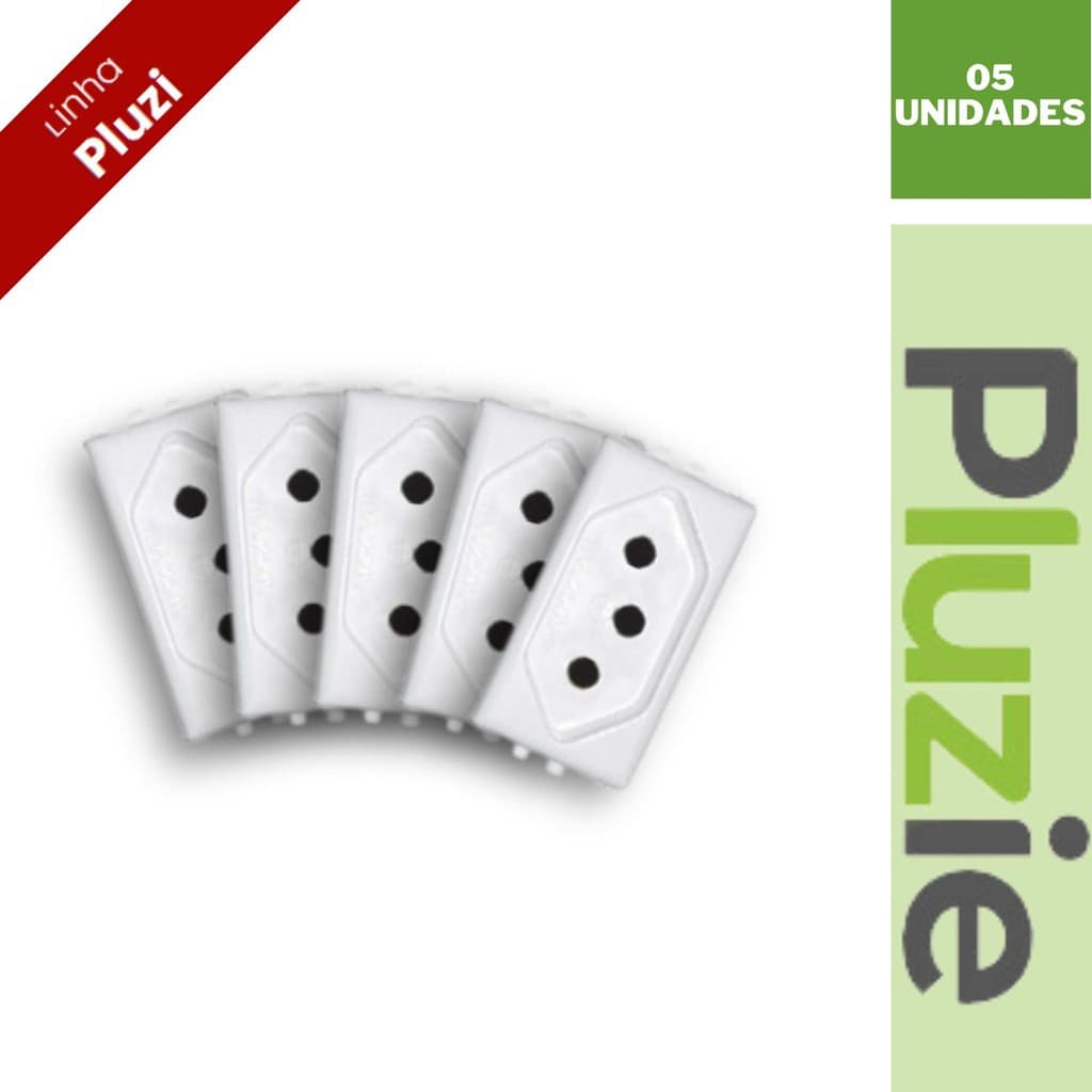 Modulo Para Tomada 2P+T 20A Pluzi Pluzie 05 Unidades